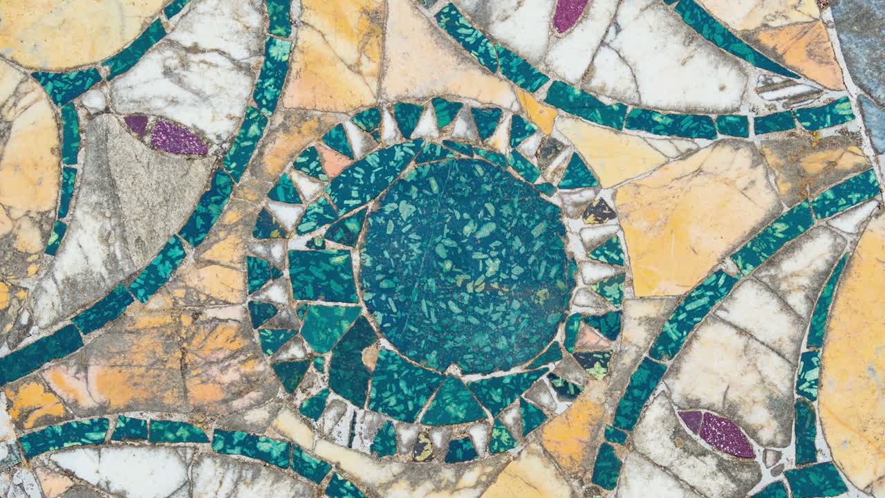 el suelo giratorio de mármol romano antiguo, roma, italia