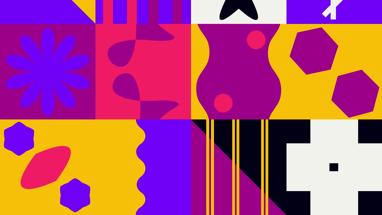 diseño geométrico fondo animado