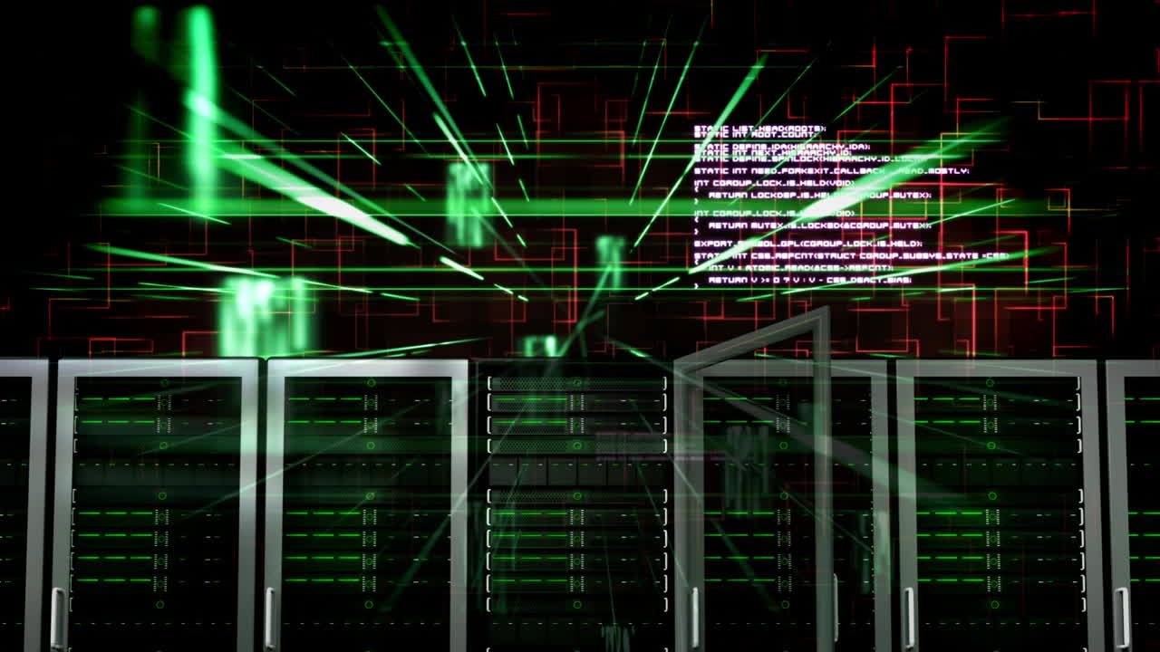 datos conectados en un fondo cibernético