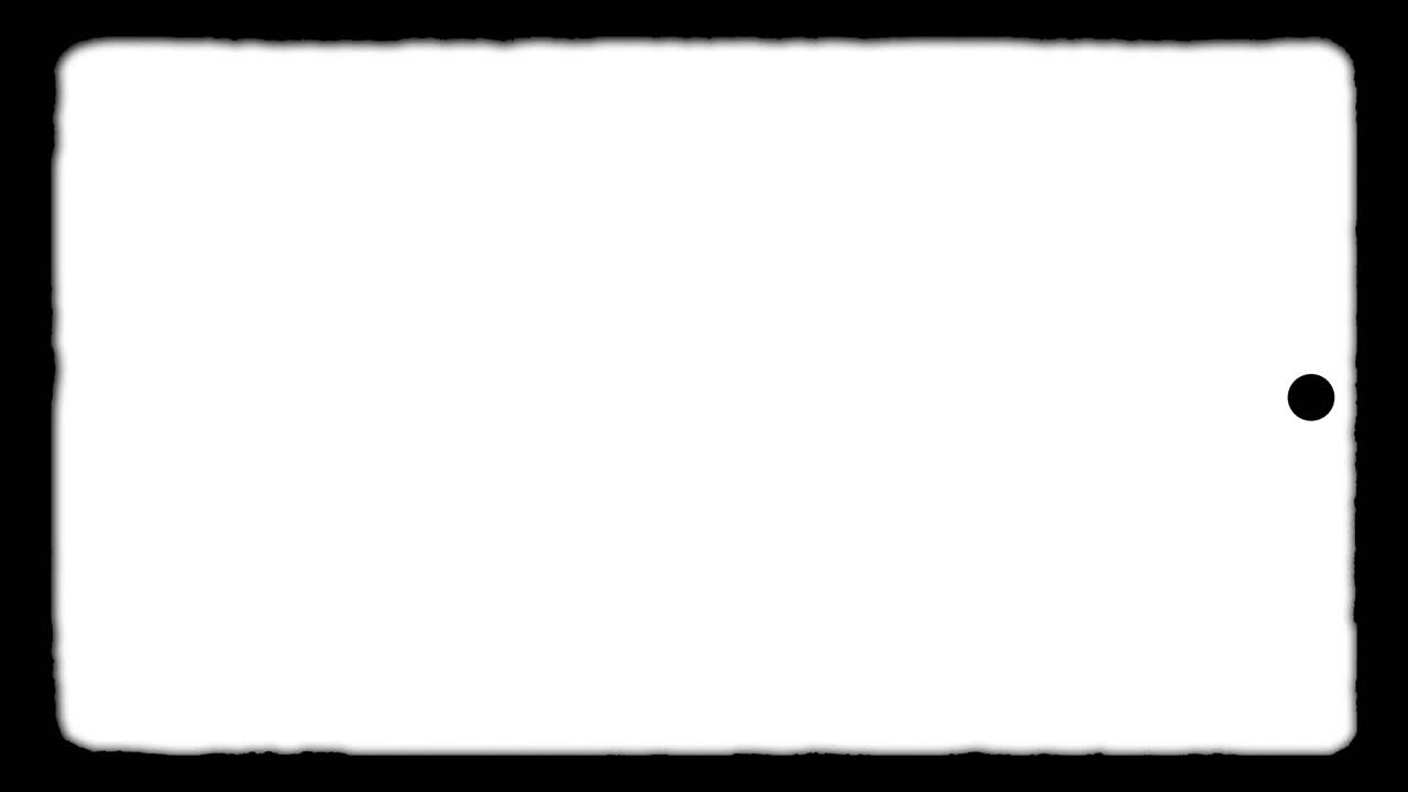 Sfondo bianco minimalista con un piccolo punto nero