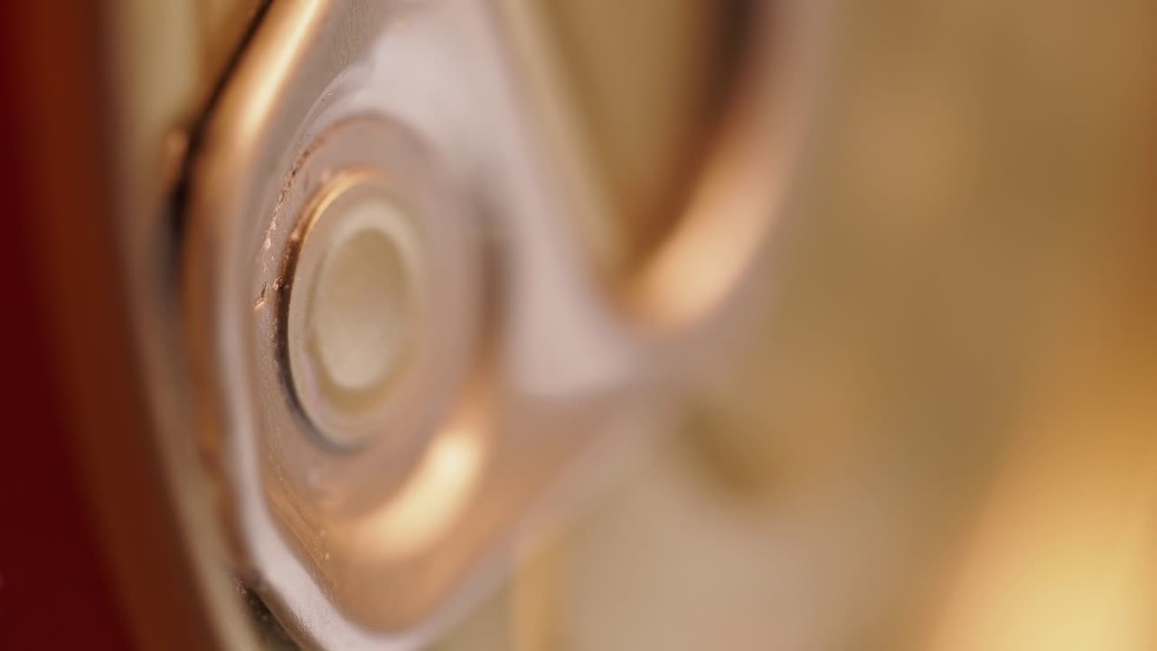 Abstract Macro View of Metallic Detail