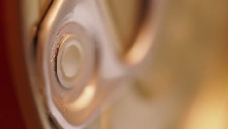 abstract macro view of metallic detail