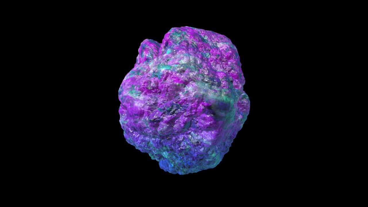 Loop Alpha Ondeggiante con Effetto Liquefatto Neon e Pietra Energetica