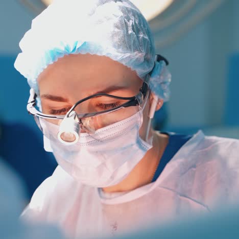 doctor during surgery in uniform