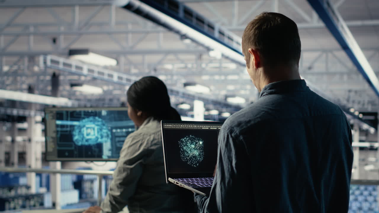 Data Center Engineer Adjusts System Settings To Improve Ai Rigs Processing Speed