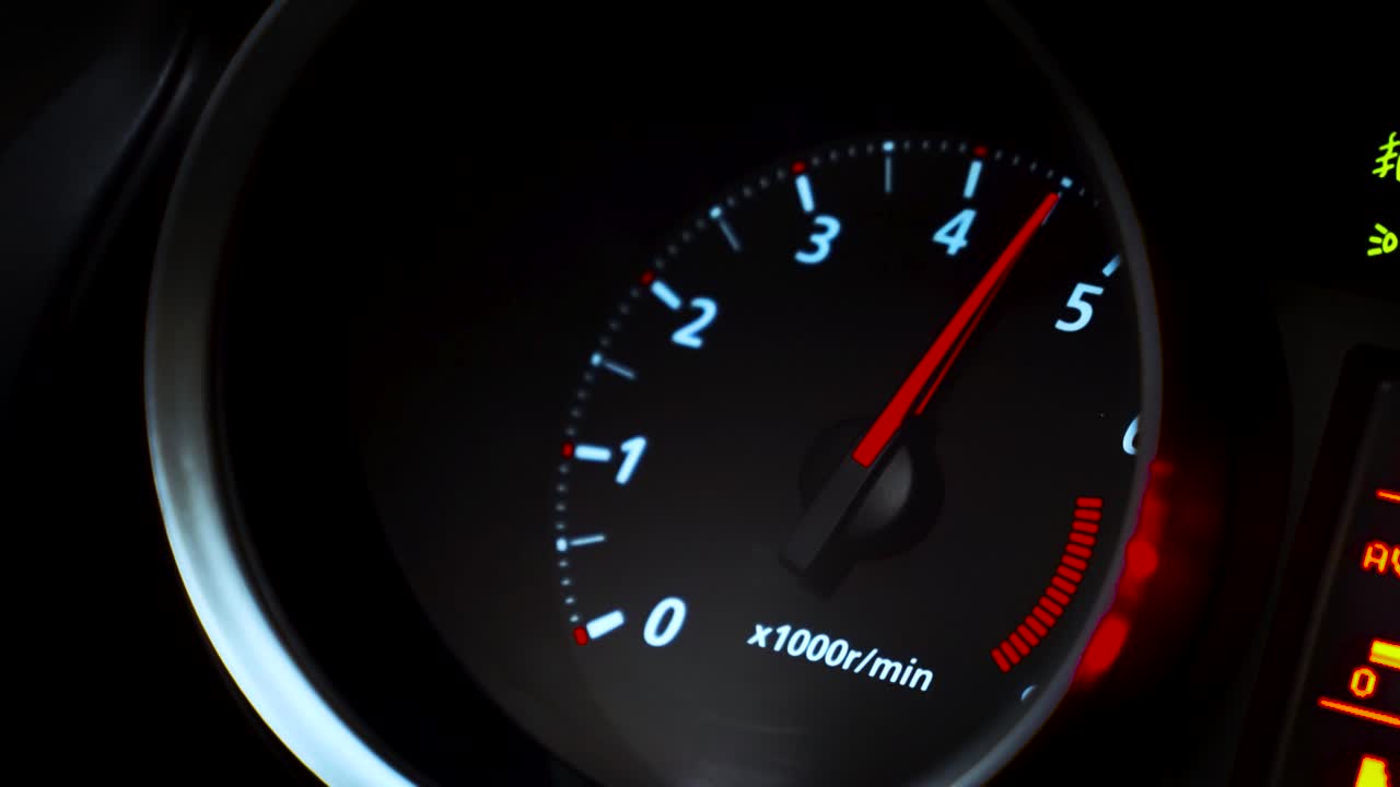 taquímetro de automóviles de cerca