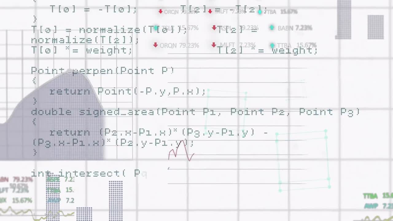 Animation der Datenverarbeitung auf weißem Hintergrund