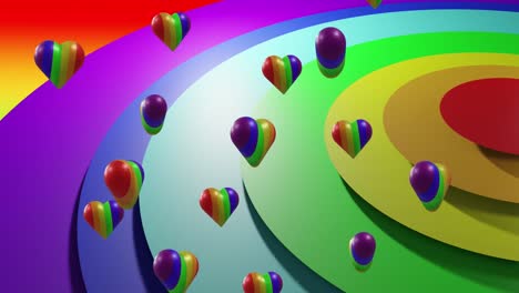 Animation-Von-Regenbogenherzen-Auf-Regenbogenhintergrund