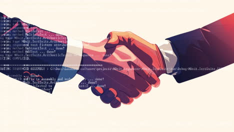 shaking hands created with artificial intelligence