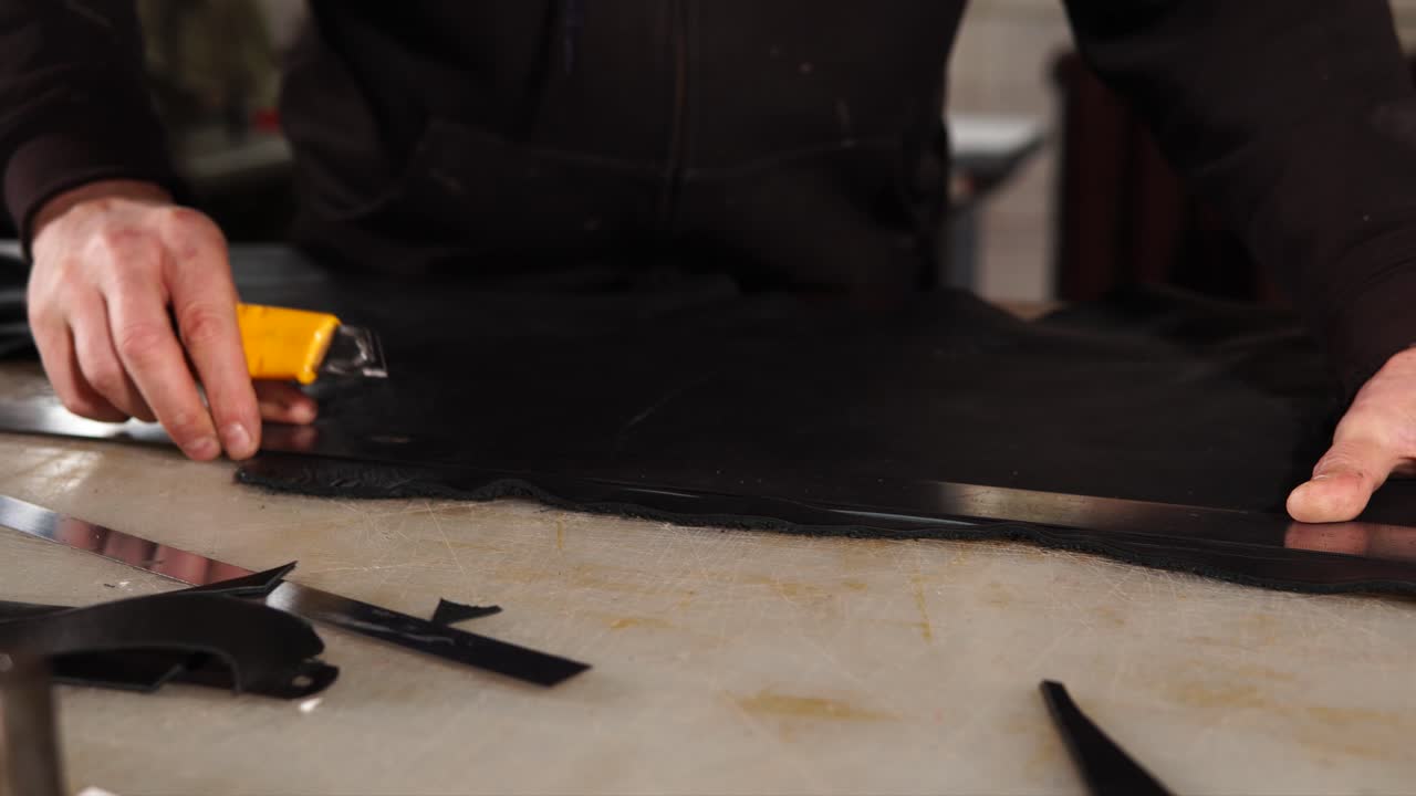Leatherworking Process: Cutting Leather