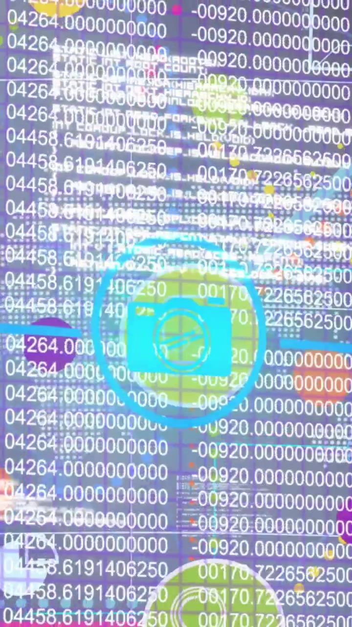 Animasjon av finansiell databehandling over en globus