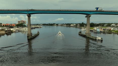 Aerial-view-of-Old-River-near-Perdido-Key,-Florida