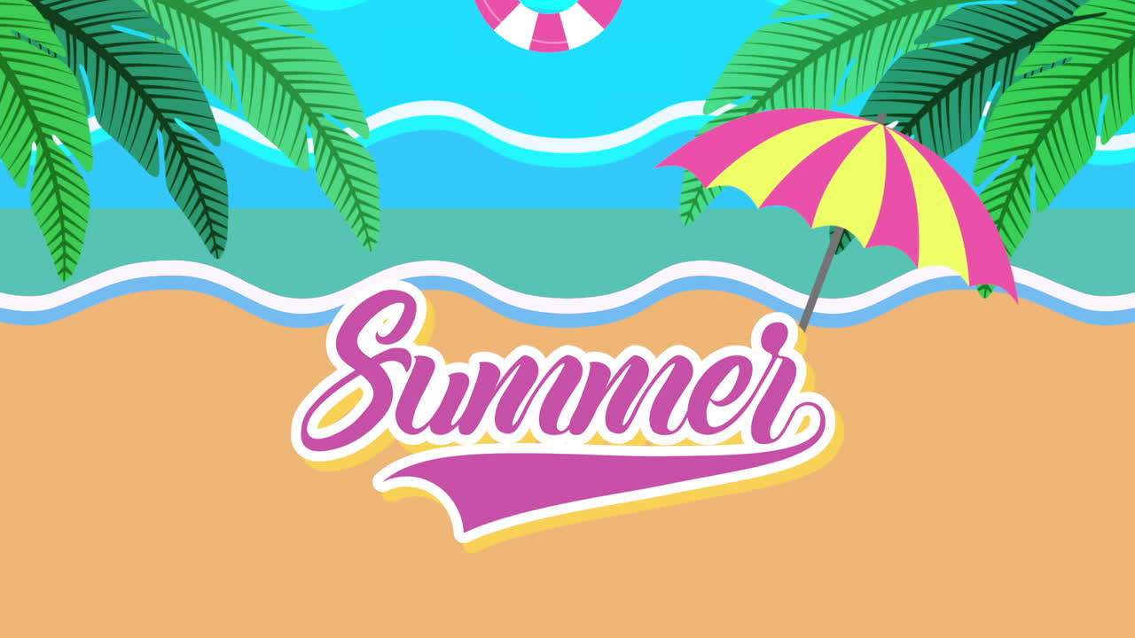 escena del mar en verano