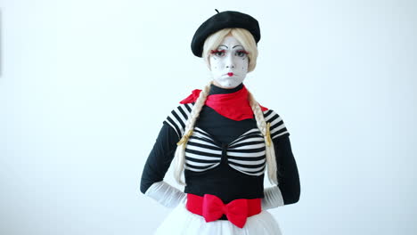 mime artist portrait