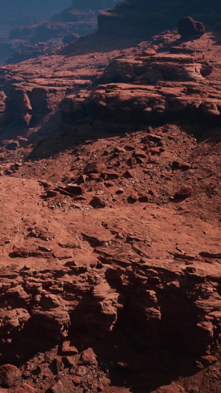 Vista di un paesaggio roccioso in un'area desertica durante le ore diurne