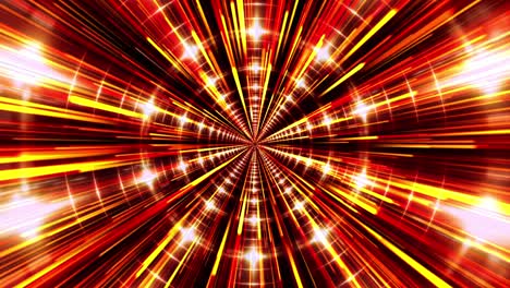 abstract loop motion of rotating electricity flicker light spark with beam light emitted from the center. 4k 3d abstract fractals seamless loop infinite complex explosion glowing electric light streak