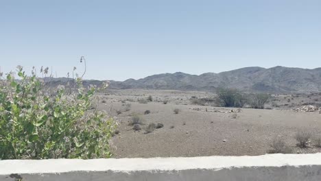 Driving-Past-Desert-Rocky-Khuzdar-Landscape-In-Balochistan