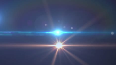 digital animation of spot of light against blue background