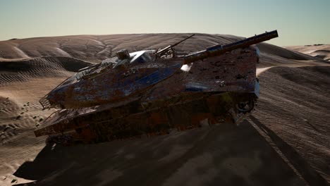 Old-Rusty-Tank-in-Desert