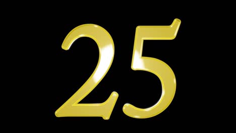 gold number 25