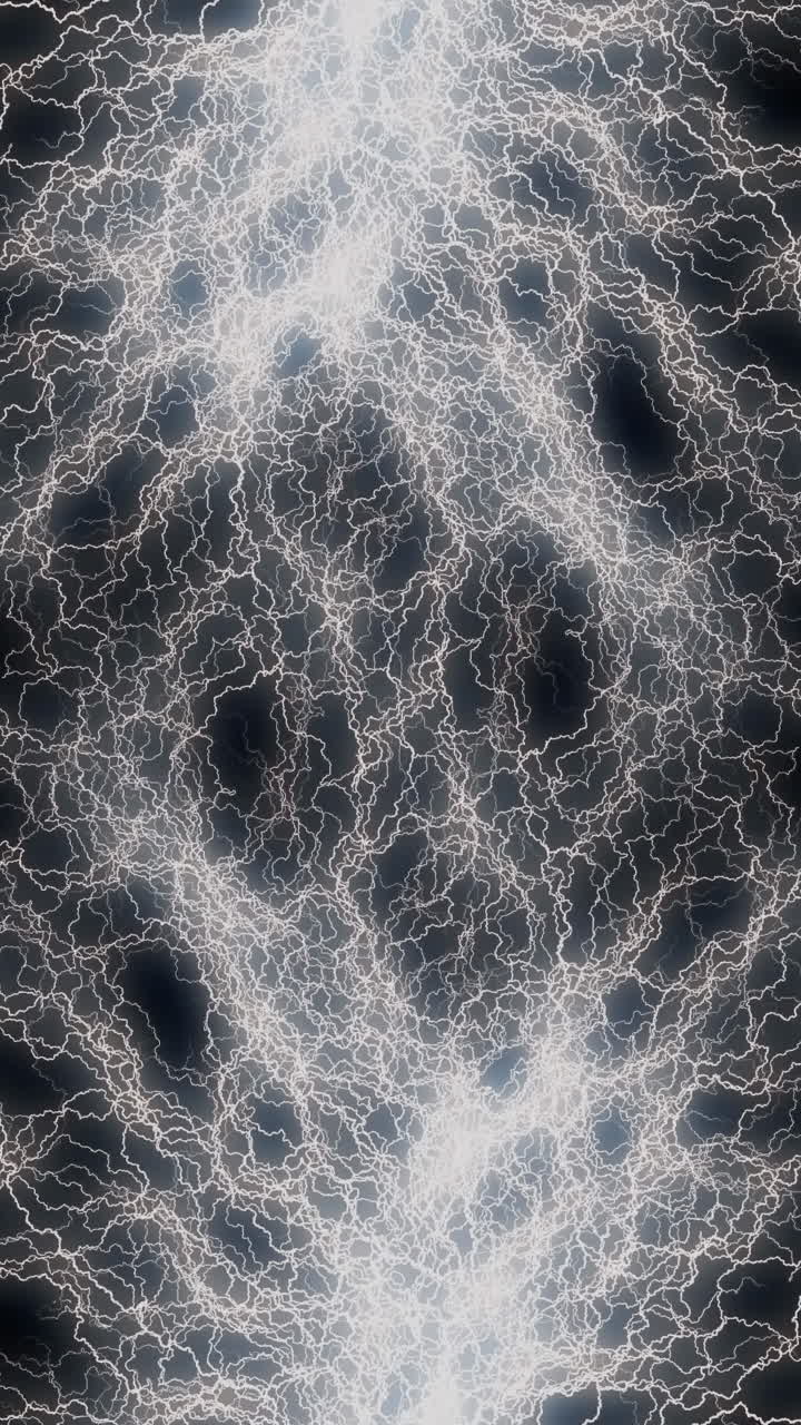 Schemi Astratti di Fulmini Elettrici su Sfondo Nero