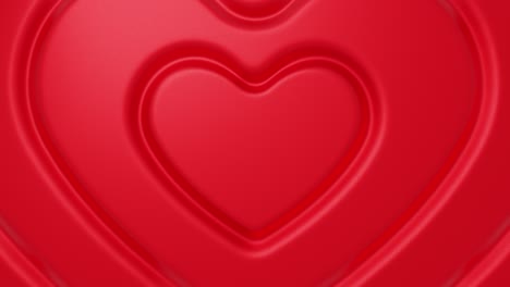 abstracto 3d rojo calienta el bucle de fondo de renderización