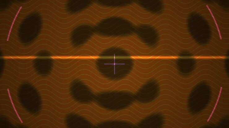 Abstract Digital Interface with Pulsing Waves and Scanning Reticle