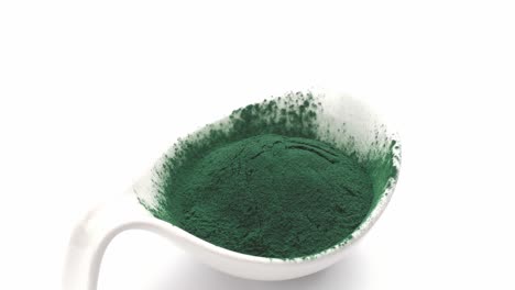 spirulina powder close-up