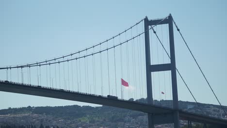 fatih sultan mehmet bridge in istanbul, turkey