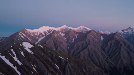 majestic mountain peaks at dawn