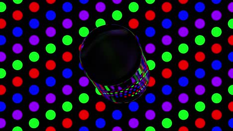 forma geométrica de vidrio. fondo con puntos brillantes. animación abstracta, renderizado en 3d.