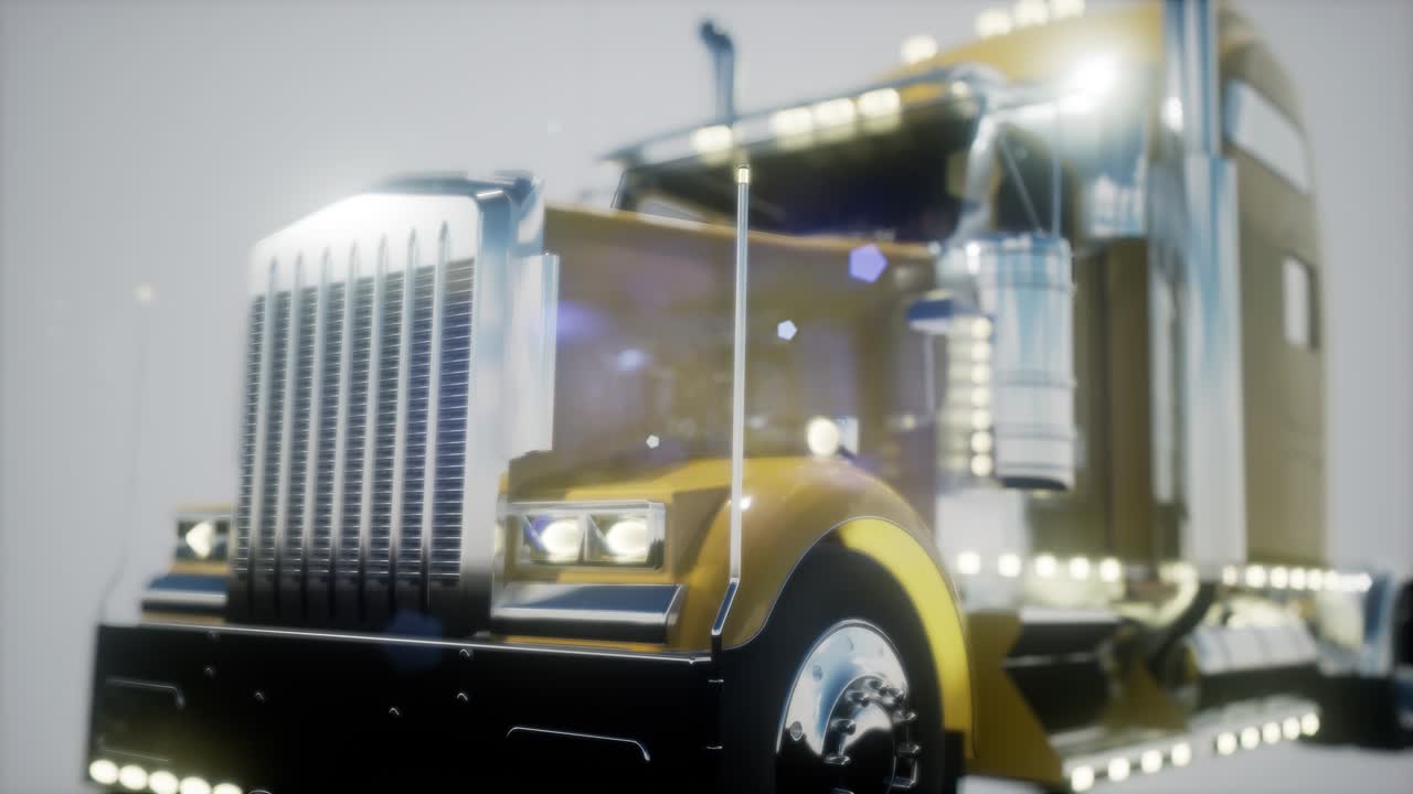 밝은 미국 트럭 트랙