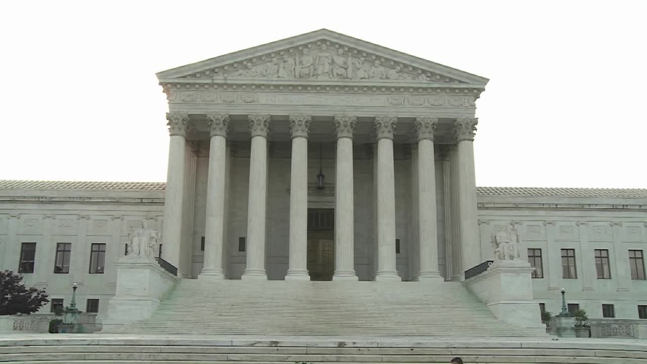 워싱턴 dc 2에 있는 대법원 건물의 설정 샷