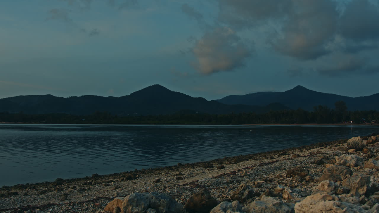 Sunset over a Tropical Bay