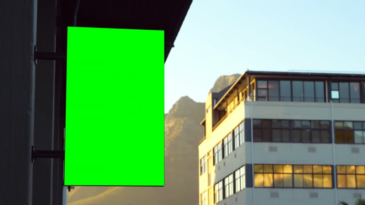 led hoardings en el exterior del edificio 4k