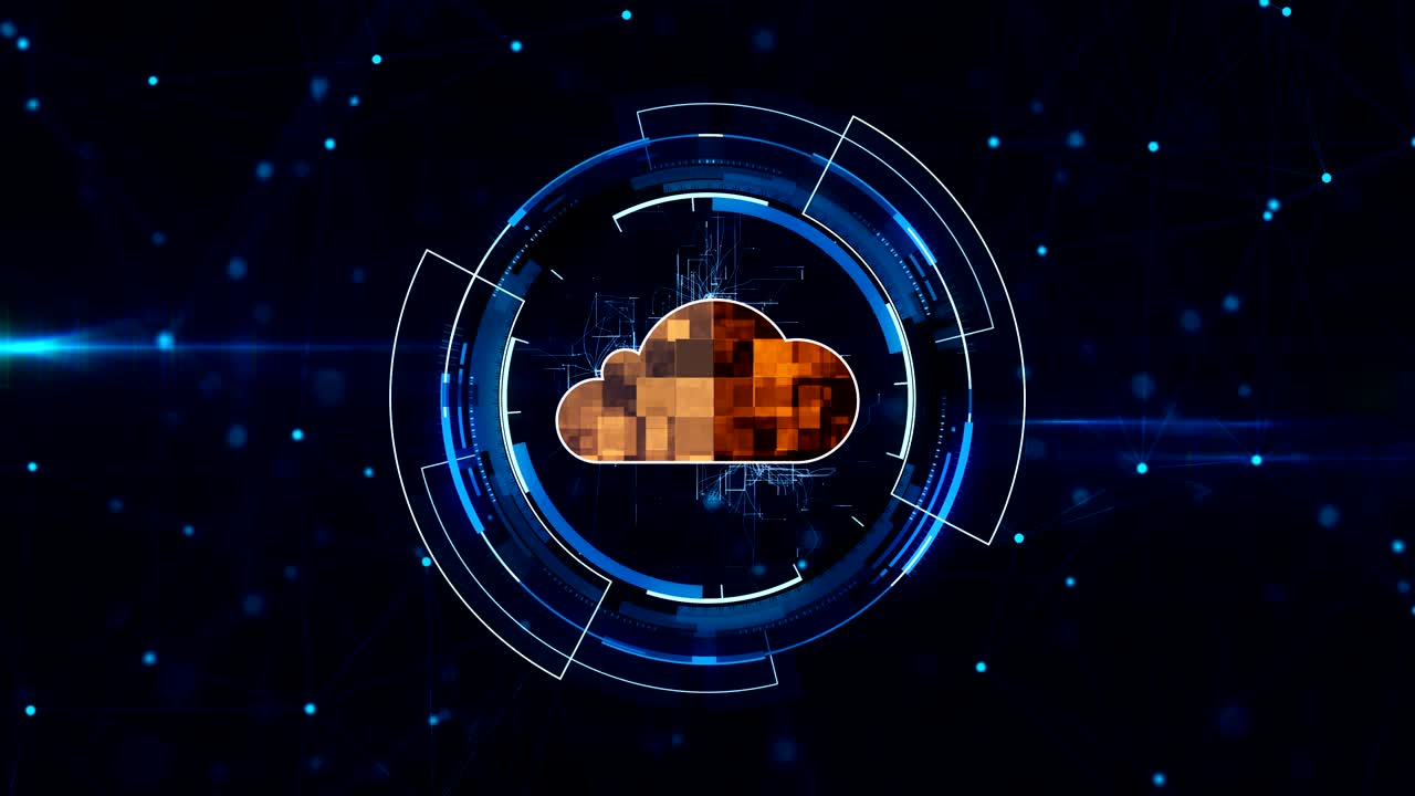 concepto de red en la nube.