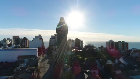 an unusual tower in the city of mar del plata