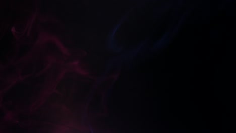 colors smoke in dark background