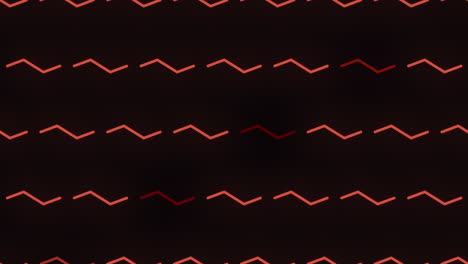 patrón dinámico en zigzag líneas rojas en negrita sobre un fondo negro