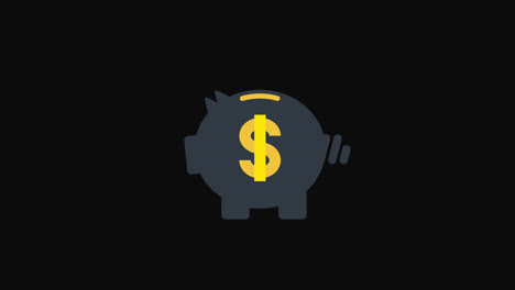 pig-money-box-icon-loop-animation-with-alpha-channel,-transparent-background,-ProRes-444