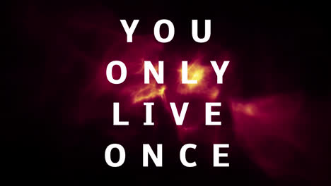 you only live once motto