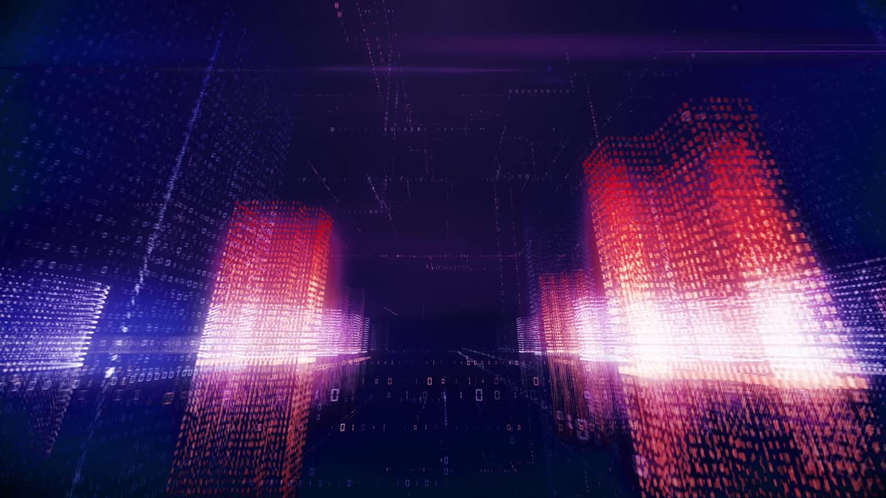 paisaje urbano digital - arquitectura futurista y visualización de datos