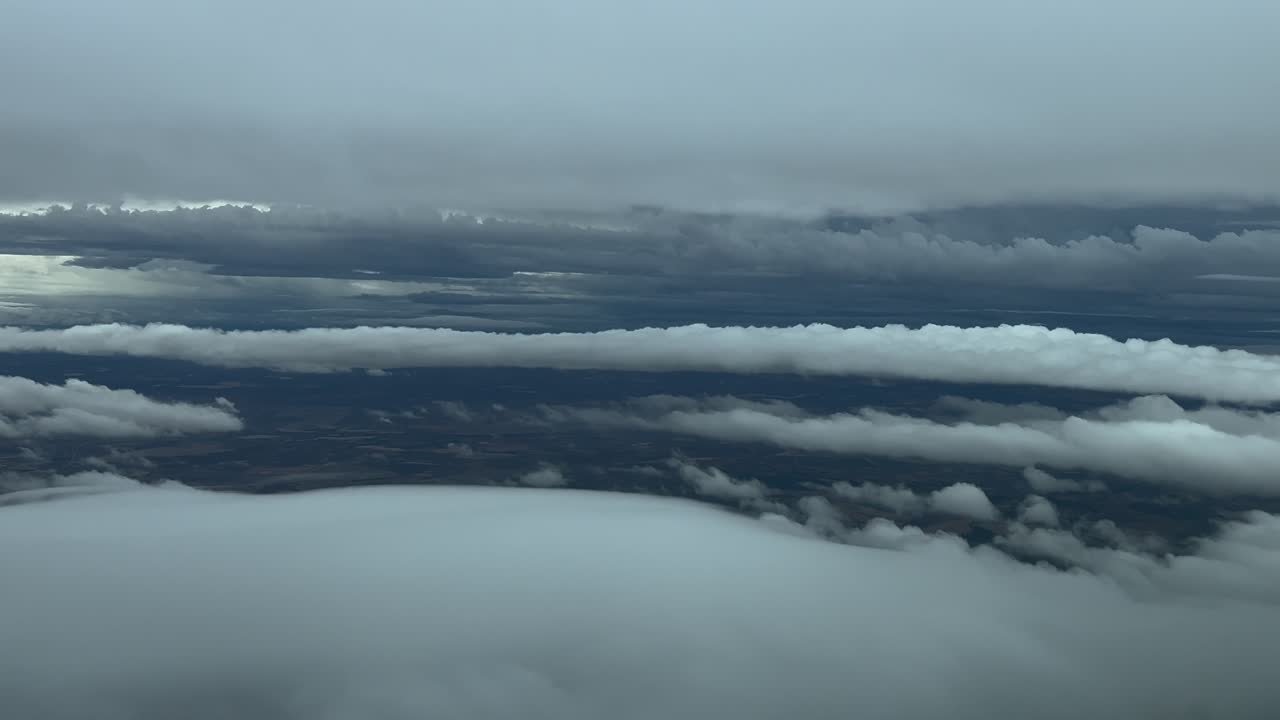 Stunning Aerial View of Dramatic Cloud Formations