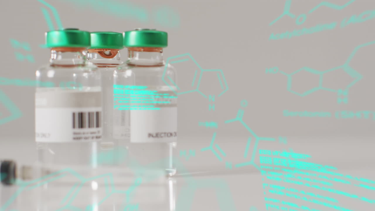 플라스틱에 대한 데이터 처리 애니메이션