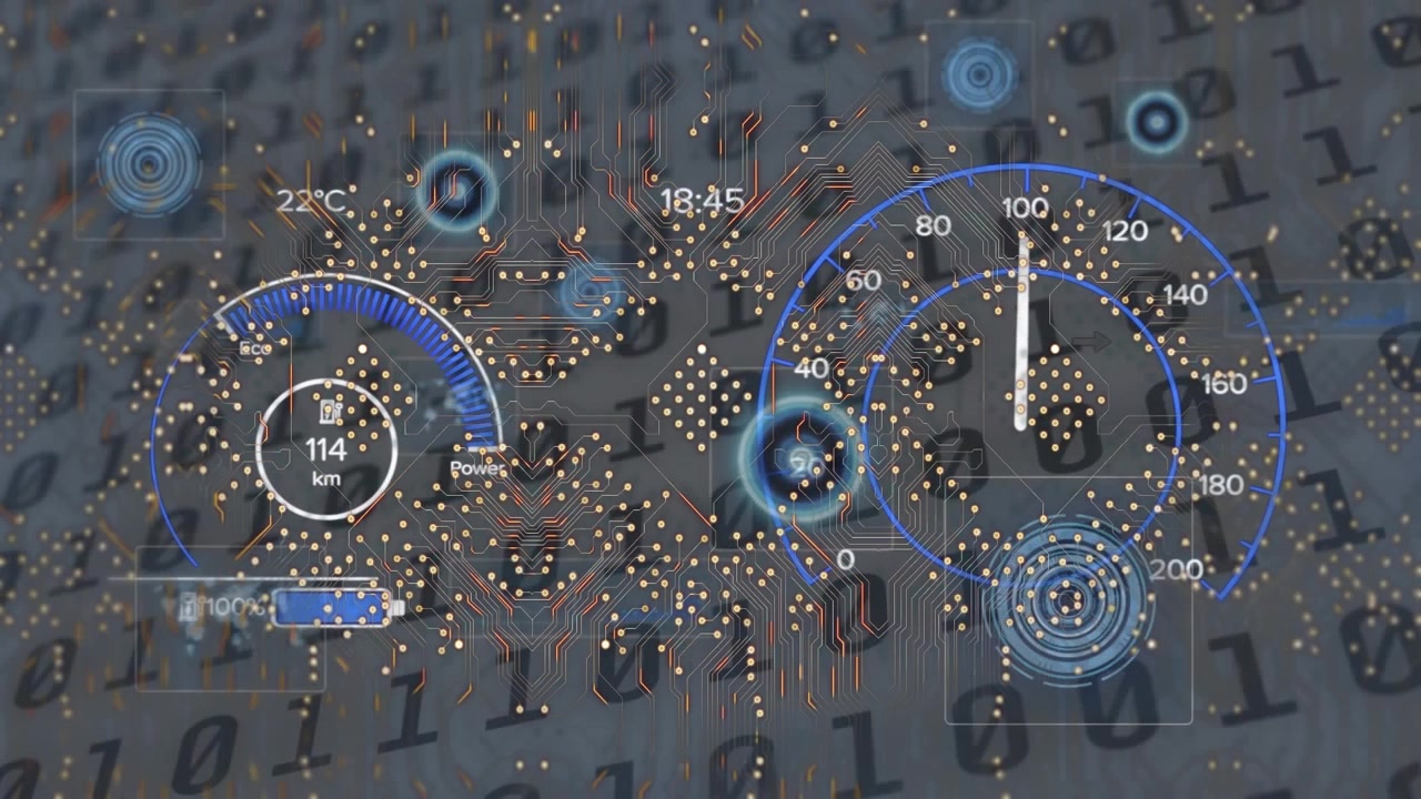 Animation of network of connections over data processing