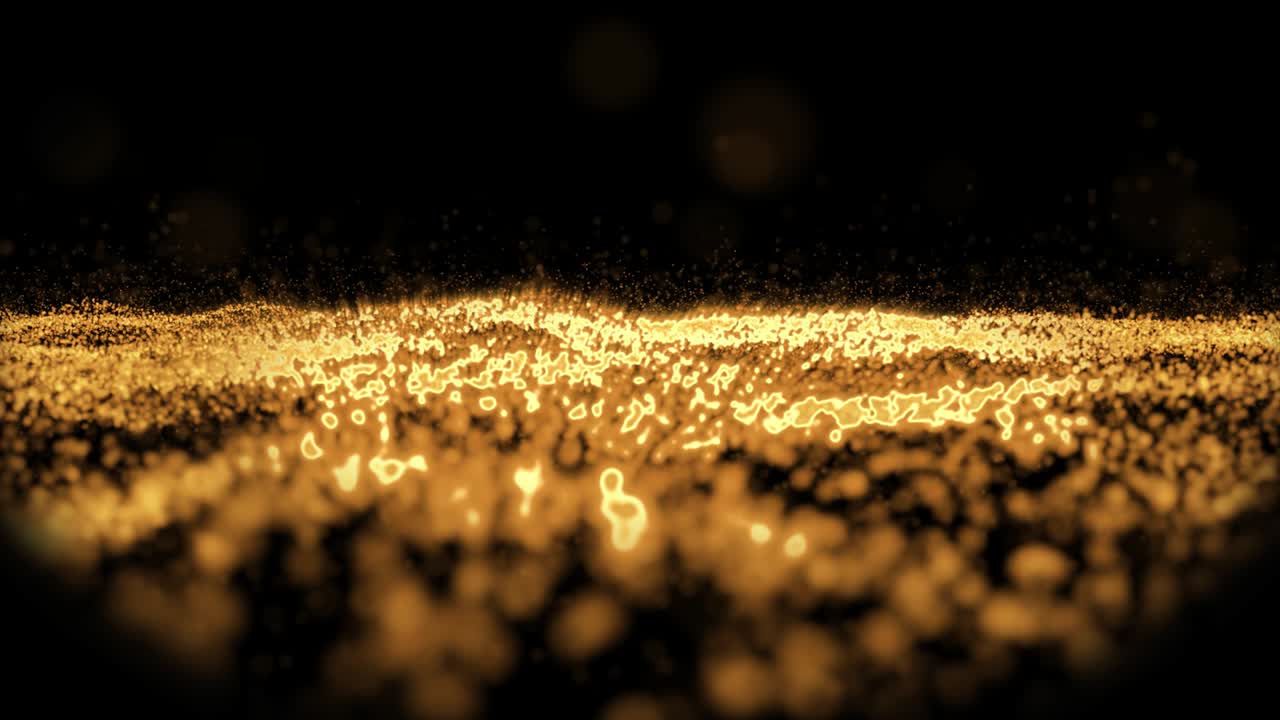 4k small gold particles vertical movement - background animation ...