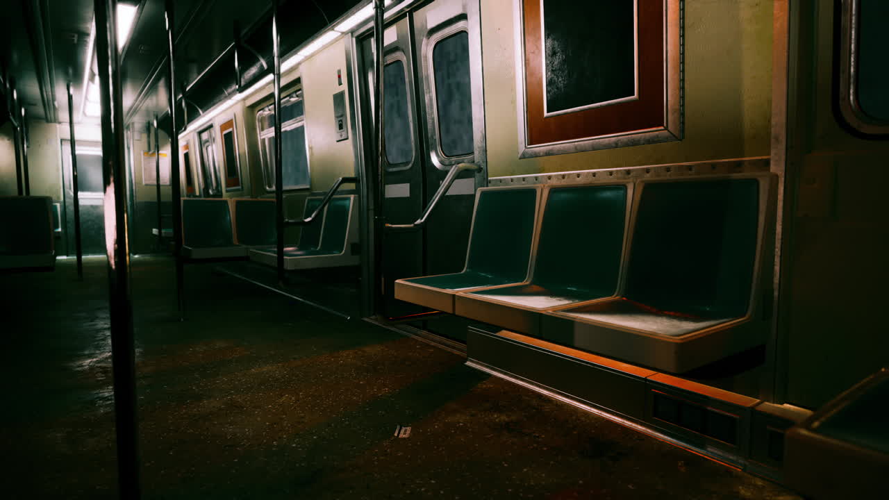 vagón de metro vacío