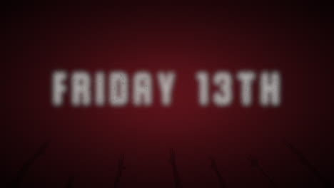 friday 13th with help hands of people in hell