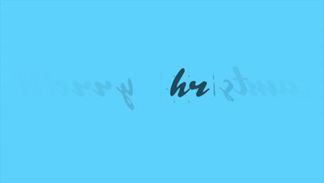 블루 패션과 미니멀리즘 배경 4에 애니메이션 소개 텍스트 메리 크리스마스