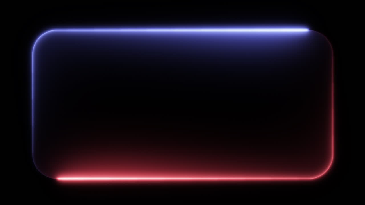 Cadre Arrondi Futuriste – Boucle Lumineuse Électrique